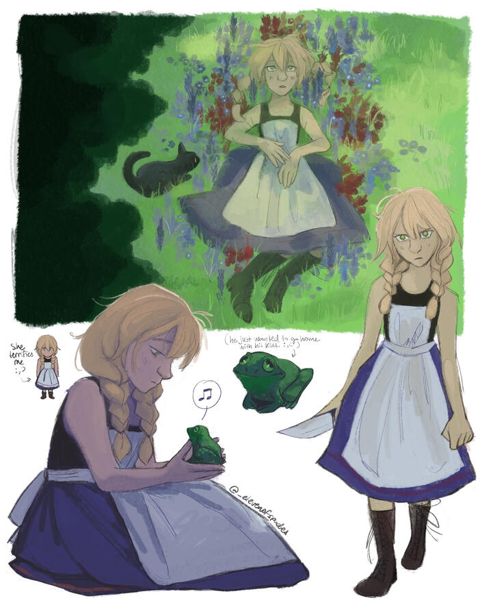 Viola and the frog - May 2024
